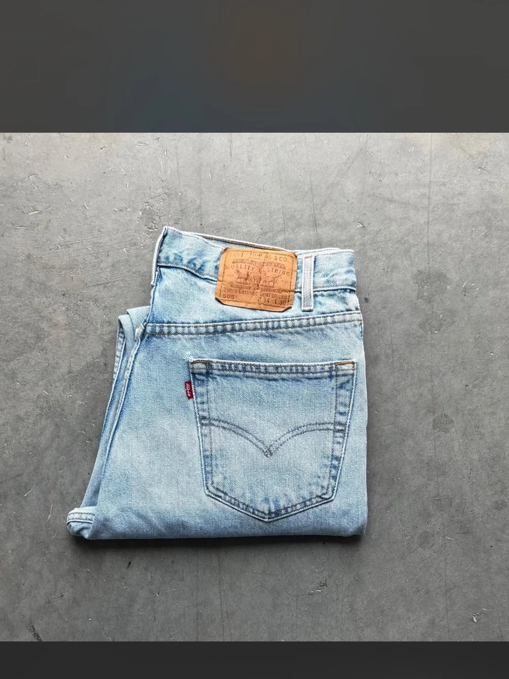 Vintage 90s Levis 505 Straight Leg Jeans 32 x 30
